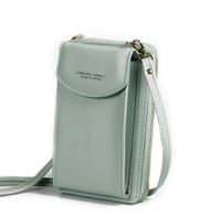 Compact PU Leather Shoulder Bag with Adjustable Strap