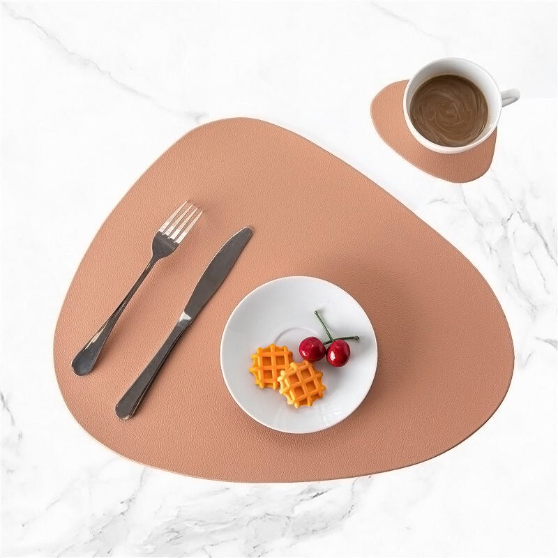 Waterproof Leather Placemat Set - Tablevo
