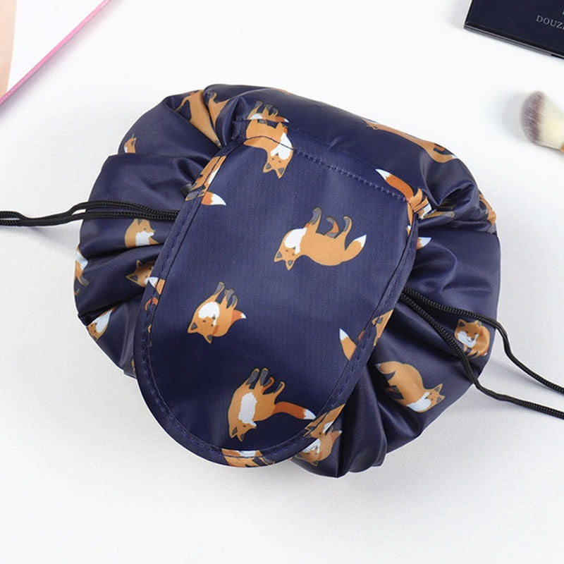 Portable Drawstring Cosmetic and Toiletry Bag - Travel Organizer