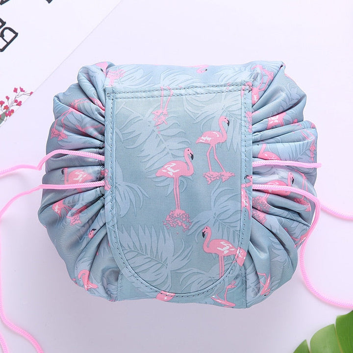 Portable Drawstring Cosmetic and Toiletry Bag - Travel Organizer
