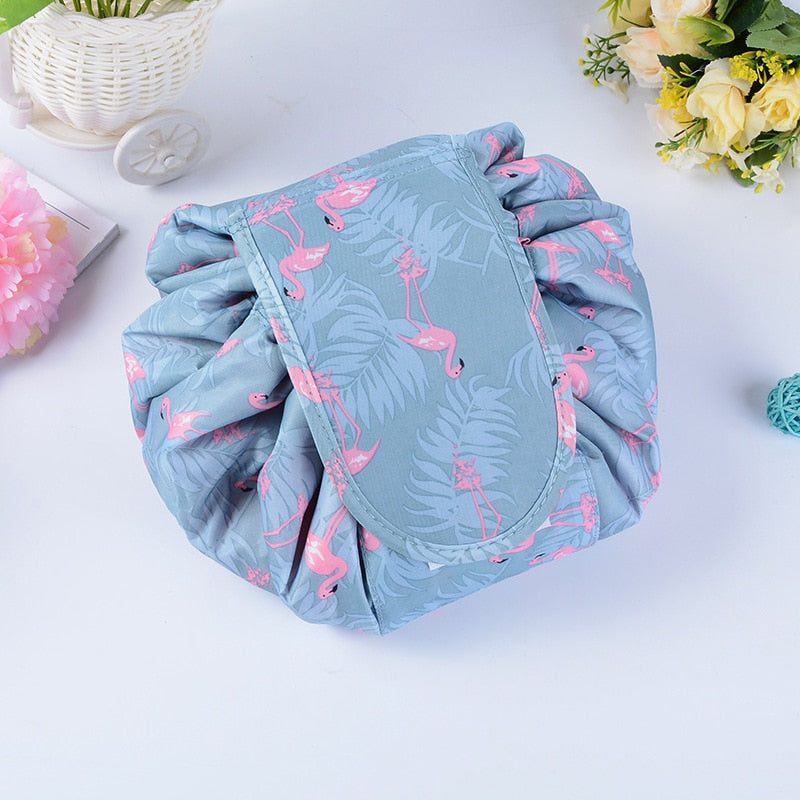 Portable Drawstring Cosmetic and Toiletry Bag - Travel Organizer