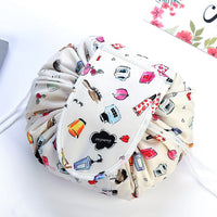 Portable Drawstring Cosmetic and Toiletry Bag - Travel Organizer