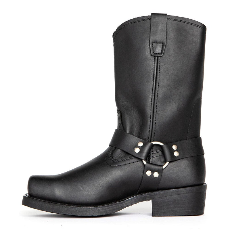 Stylish Leather Men's Cowboy Boots - Darius