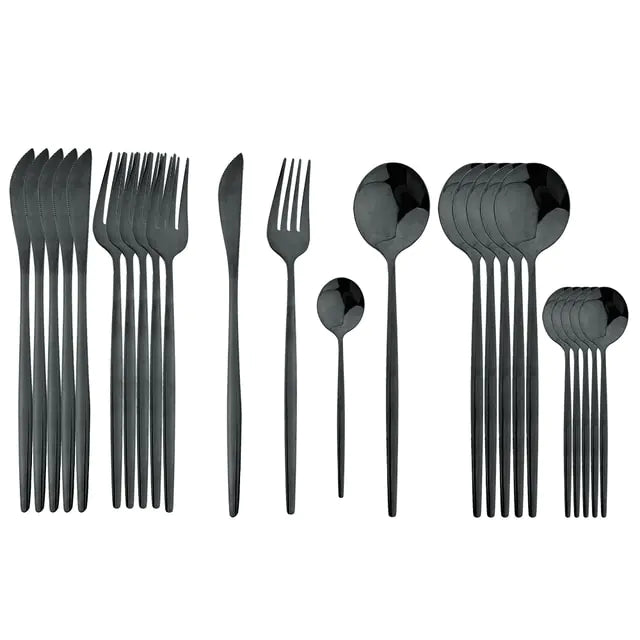 24-Piece Stainless Steel Cutlery Set – Aurinox