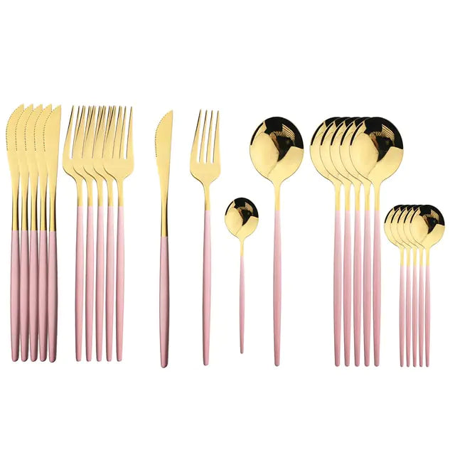 24-Piece Stainless Steel Cutlery Set – Aurinox