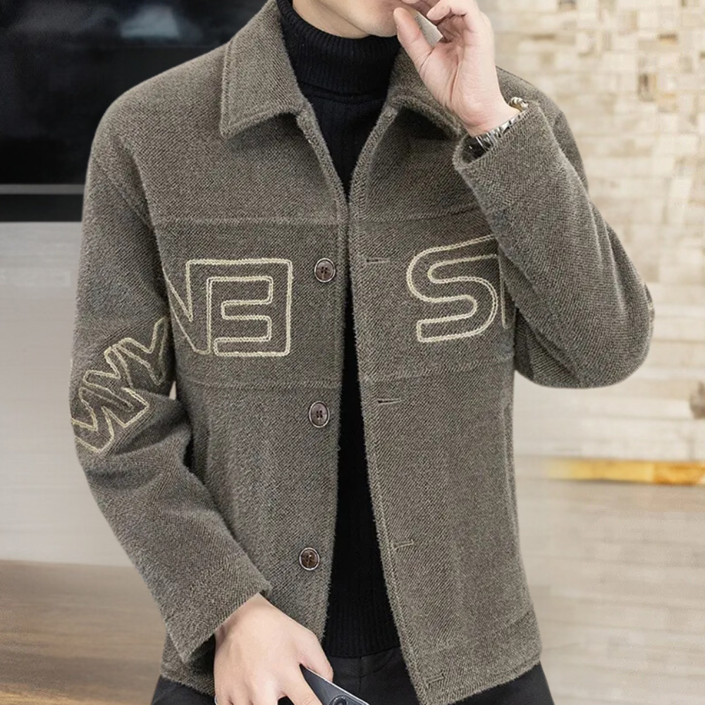 Luxury Men's Coat with Timeless Elegance - Bastien