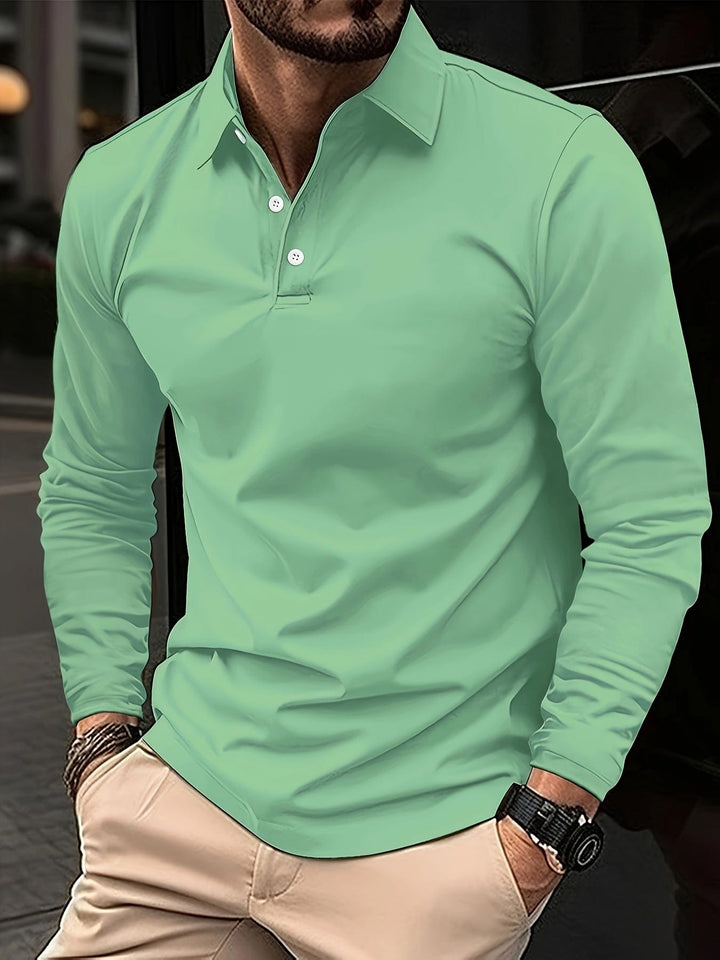 Men's Long-Sleeve Polo – Matthias