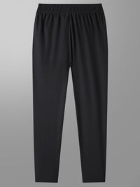Solid Jogging Pants with Zipper Details - Milan