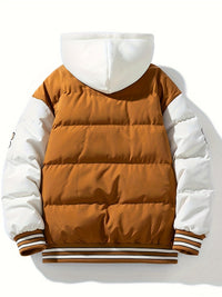 Warm Men's Puffer Jacket with Hood - Emmett