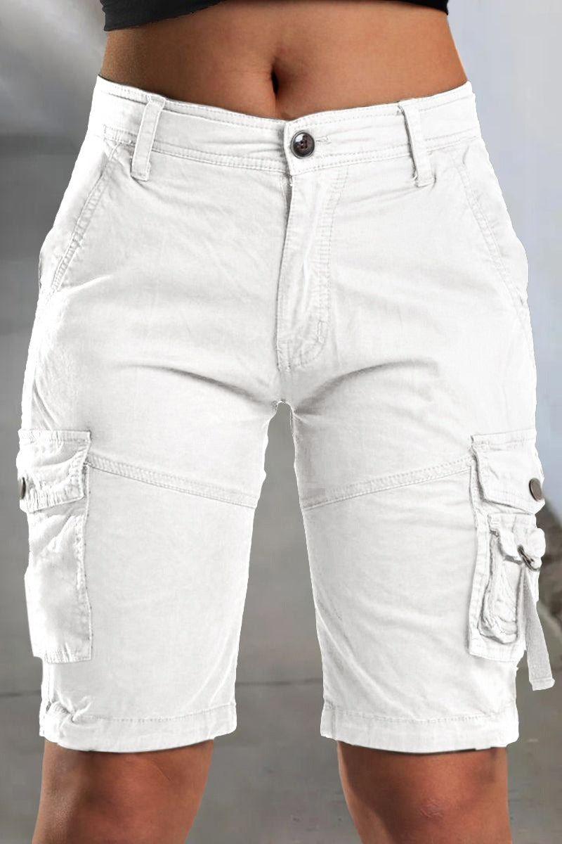 Women's Cargo Shorts with Pockets and Comfortable Fit - Malea