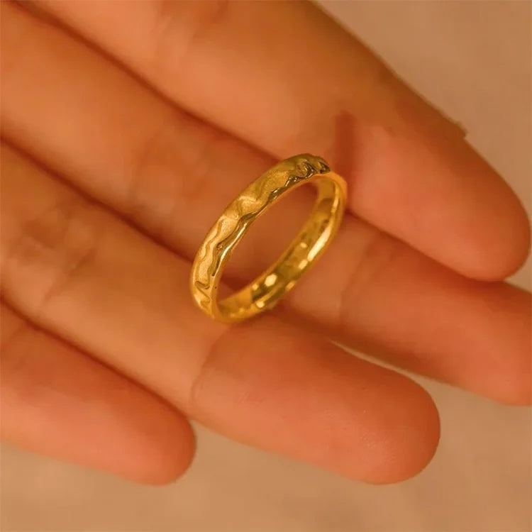 Stylish Gold Honey Ring - Sienna