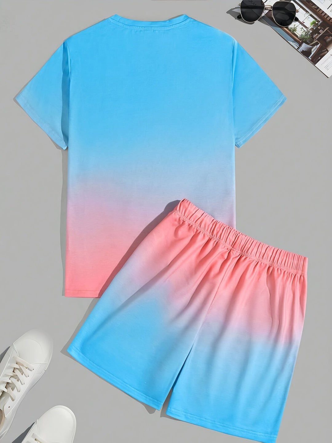 Trendsetting men's summer set with T-shirt and shorts - CoolFlex