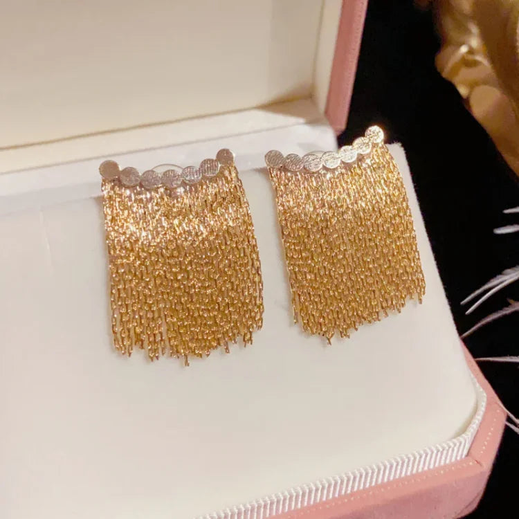Long Tassel Earrings - Amira