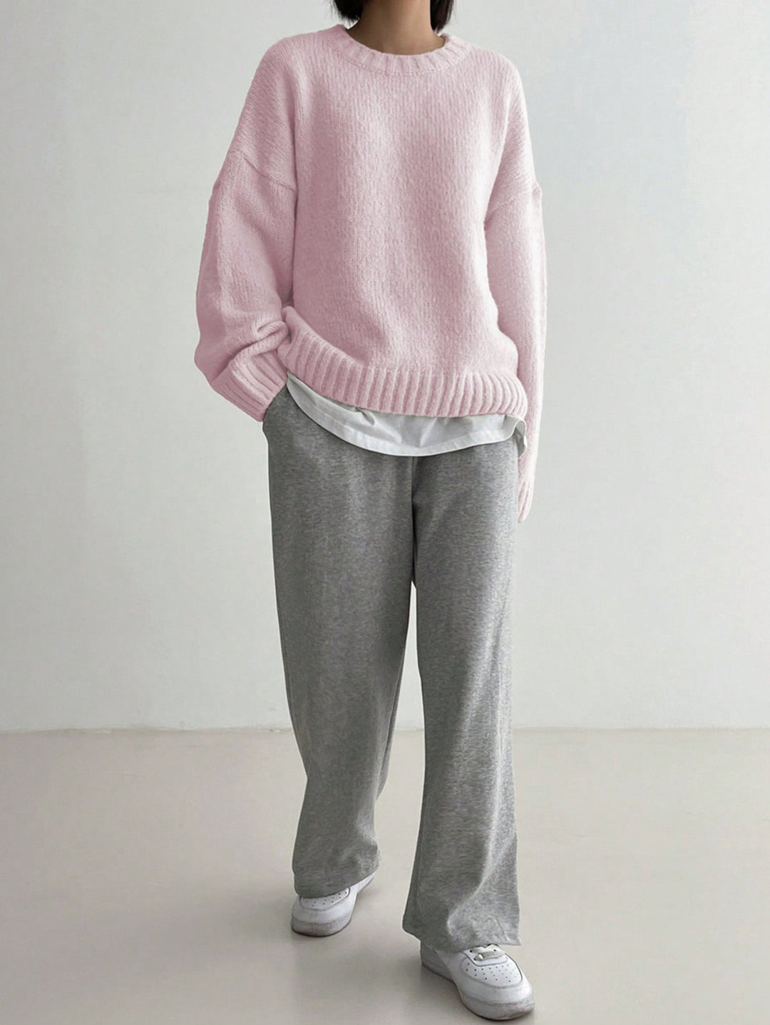 Comfortable Pink Women's Sweater - Livia