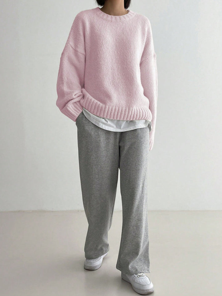 Comfortable Pink Women's Sweater - Livia