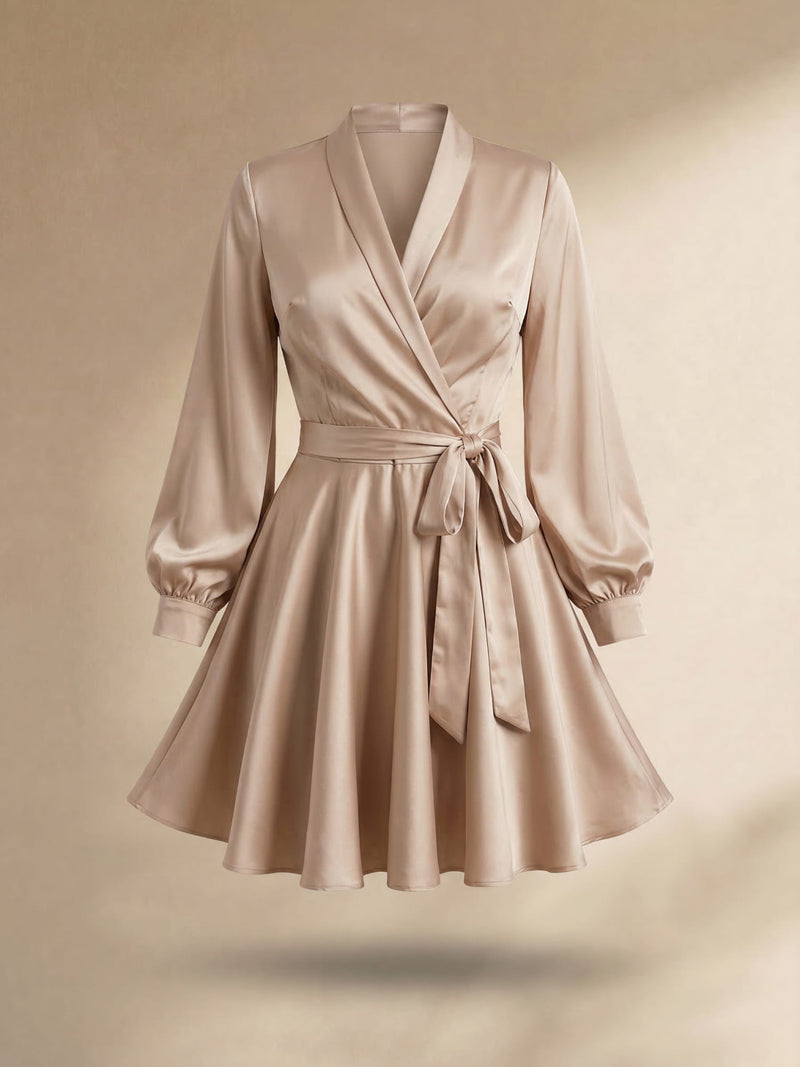 Sammy Jackson™ Sascha Satijnen Jurk | Een elegante damesjurk voor een chique gelegenheid