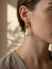 Baroque Pearl Earrings - Isadora