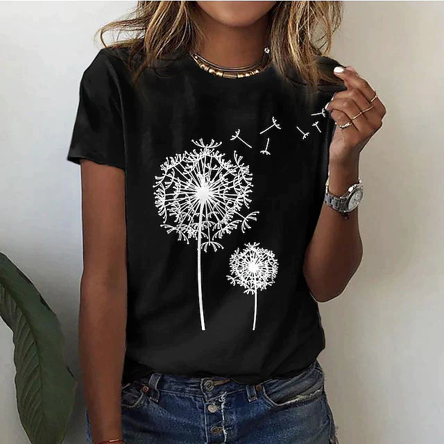Comfortabel dames T-shirt met ronde hals & zachte stof – Rhea