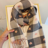 Plaid Women's Polyester Scarf for Autumn & Winter – Aurelie