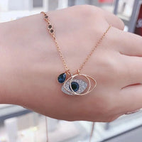 Evil Eye Necklace and Bracelet Set - Amira