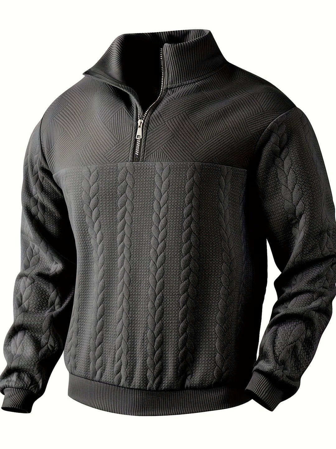 Vintage Men's Zip-Up Sweater - Victor