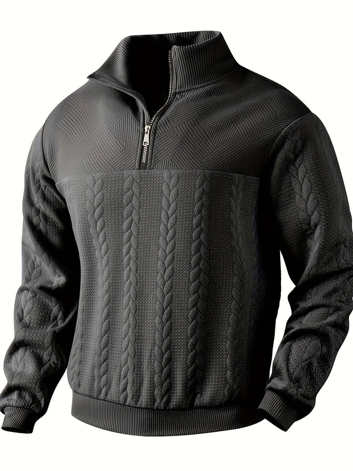 Vintage Men's Zip-Up Sweater - Victor