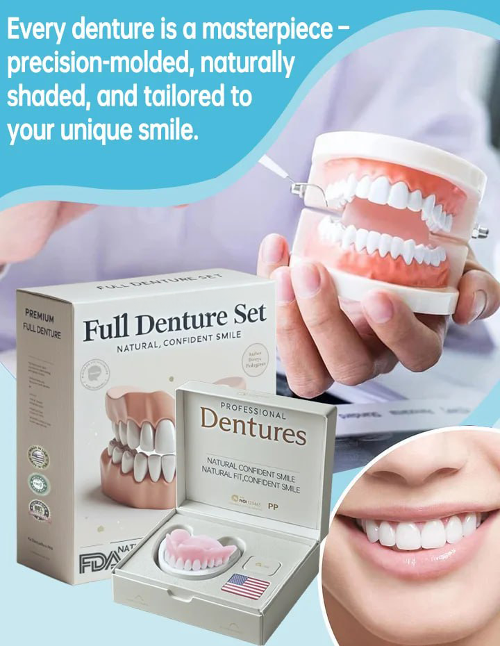 Flexible Denture Set for Upper & Lower Jaw – Reusable & Custom-Fit 6