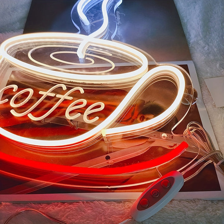 Neon Coffee Lamp for Wall Decoration - Nina