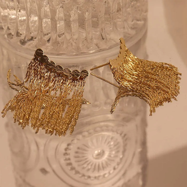 Long Tassel Earrings - Amira