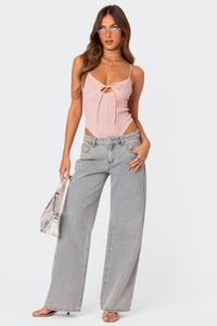 Dames Denim Broek met Relaxed Fit - Skylar