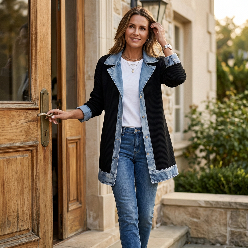 Versatile Ribbed Coat for Everyday Wear 2