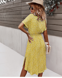 Boho Bloemen Midi Jurk - Isla