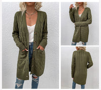 Knitted Women's Cardigan with Pockets – Noelle