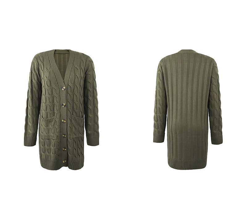 Knitted Women's Cardigan with Pockets – Noelle