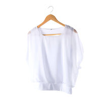 Women's Chiffon Blouse with Ruffle Sleeves – Ariana