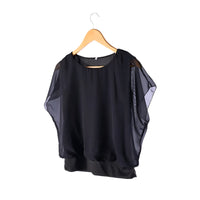 Women's Chiffon Blouse with Ruffle Sleeves – Ariana