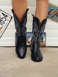 PU-Leren Dames Cowboylaarzen met Zachte Voering - Clara