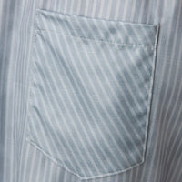 Striped High-Waist Women's Pants with Decorative Buttons - Florence