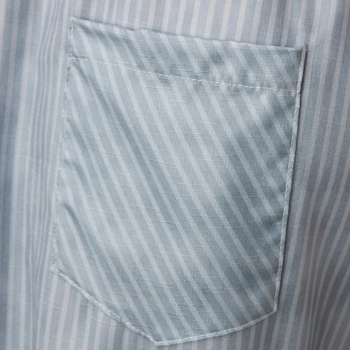 Striped High-Waist Women's Pants with Decorative Buttons - Florence