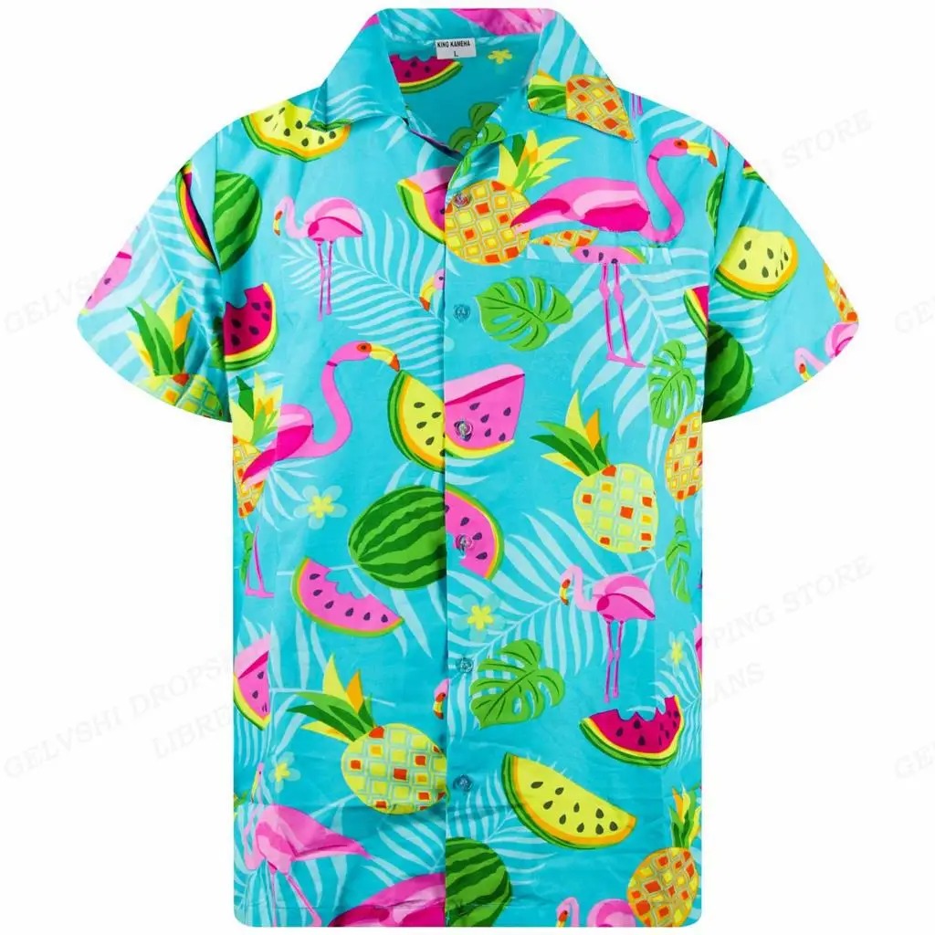 Tropical 3D Flamingo Shirt – Kai