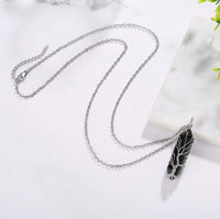 Stylish Crystal with Tree of Life Gemstone Necklace - Elara