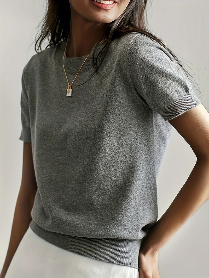 Women's Short Sleeve Sweater – Mila