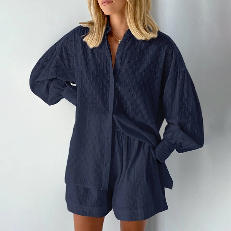 Two-Piece Summer Set with Blouse and Shorts – Isla