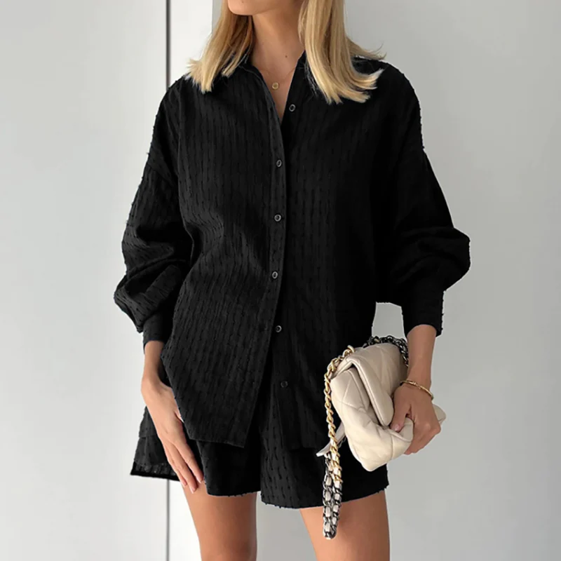 Two-Piece Summer Set with Blouse and Shorts – Isla