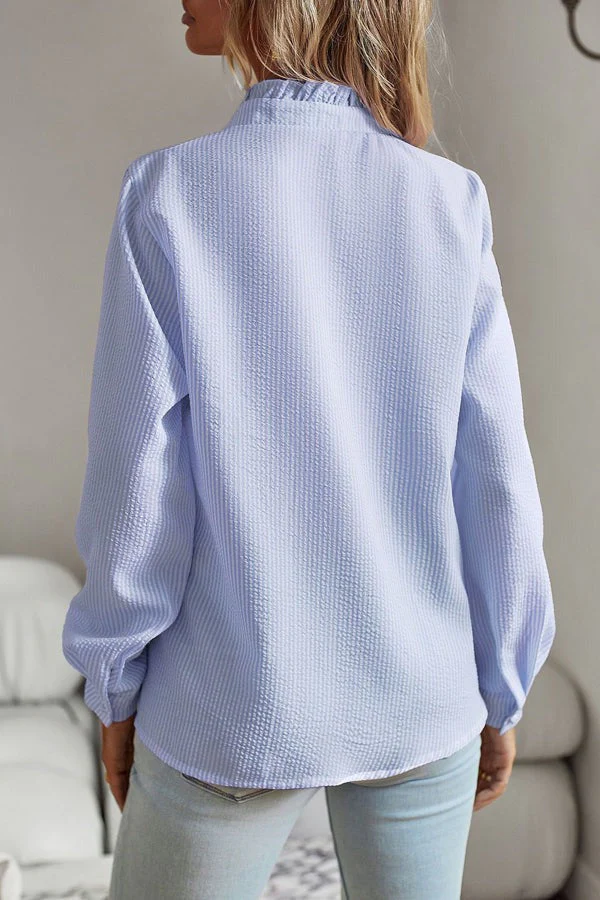 Stylish Blue Blouse - Celeste