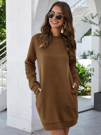 Long Stylish Flannel Dress - Elodie
