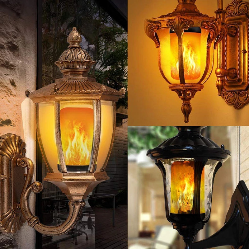 LED FLAME LIGHT PARTY LAMP - 4 MODES FIRE SIMULATION