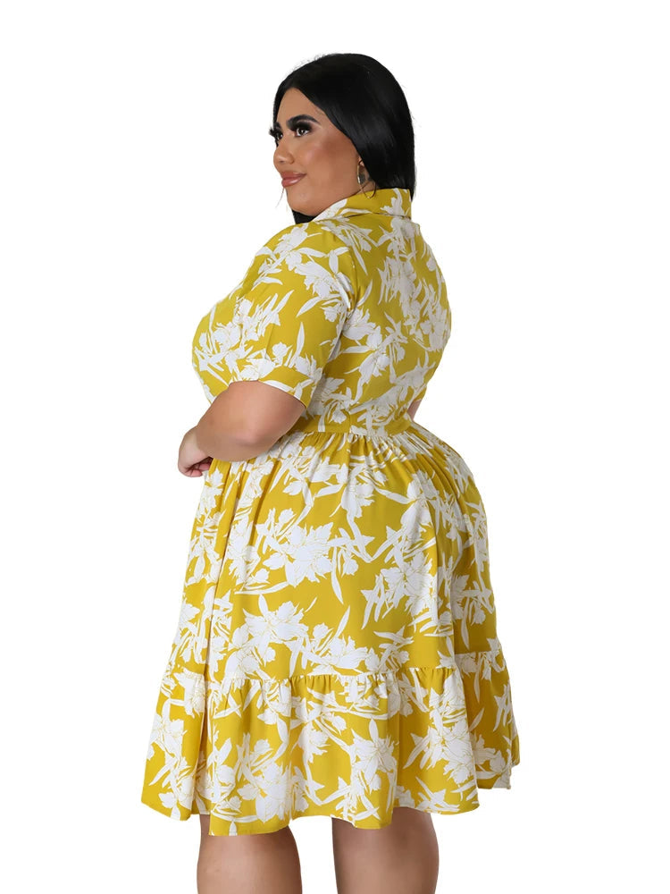 Sammy Jackson™ Franka Sukienka Plus Size | Stylowa i Radosna