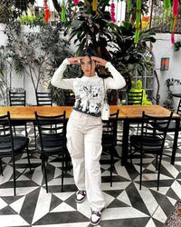 Trendy Dames Cargo Jeans - Nova
