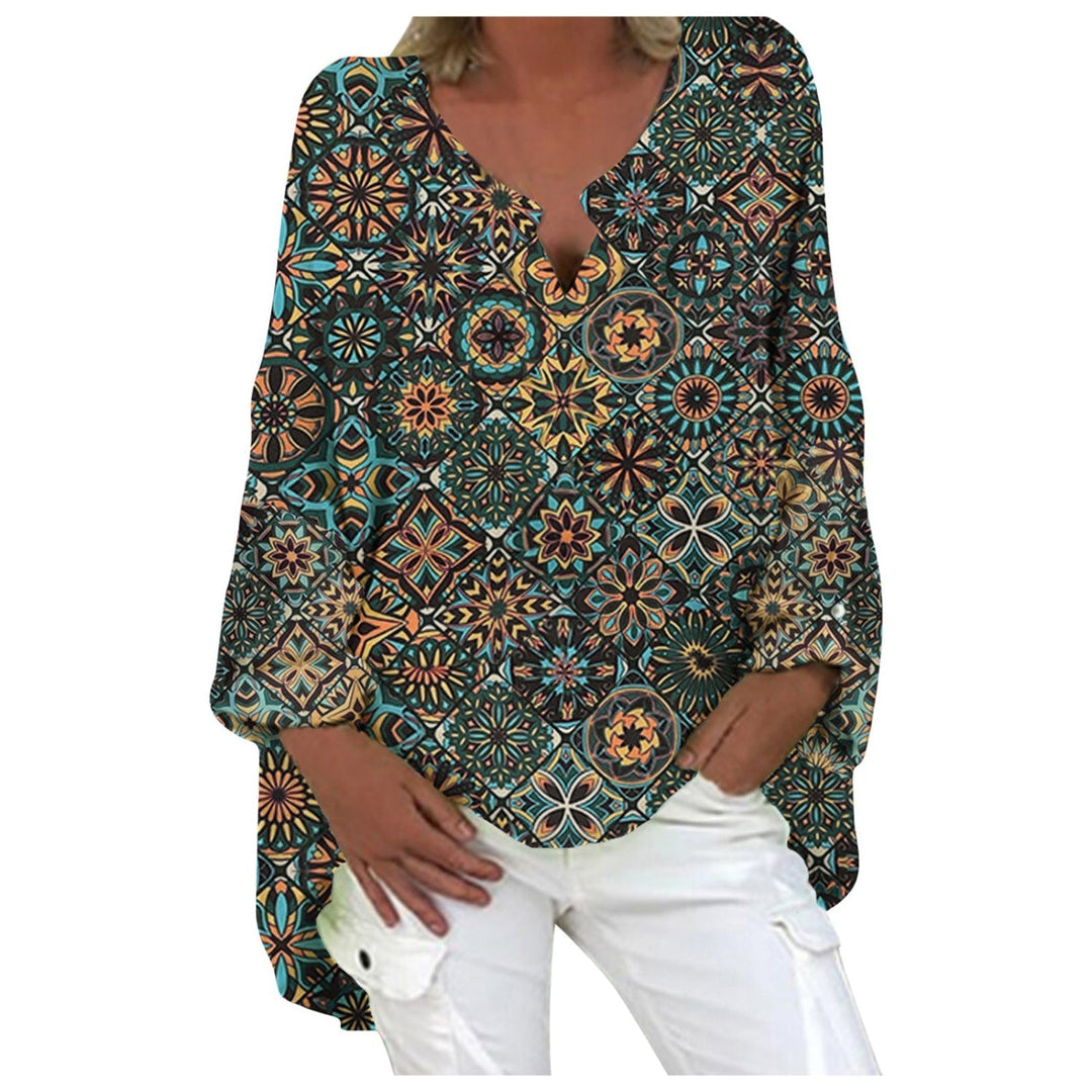 Stylish Linen Women's Blouse - Elodie